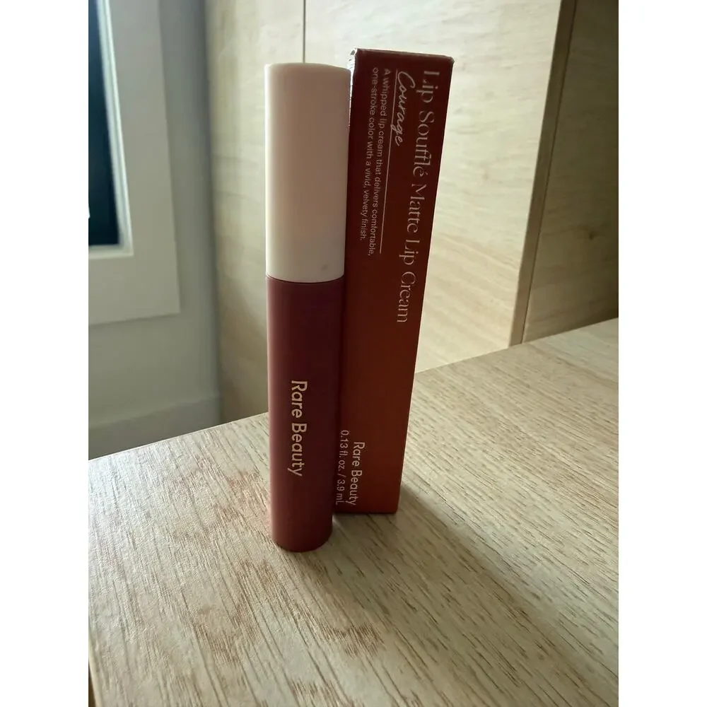 $20 Rare Beauty Lip Soufflé Matte Lip Cream Courage Full Size 3.9mL Soft Matte